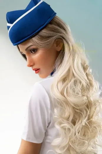 Flight Attendant 169cm S44 White Molly life size love doll