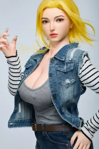 Blonde Android 18 159cm S41 Joline real life sex doll