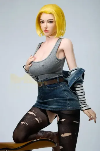 Blonde Android 18 159cm S41 Joline sex dolls for males