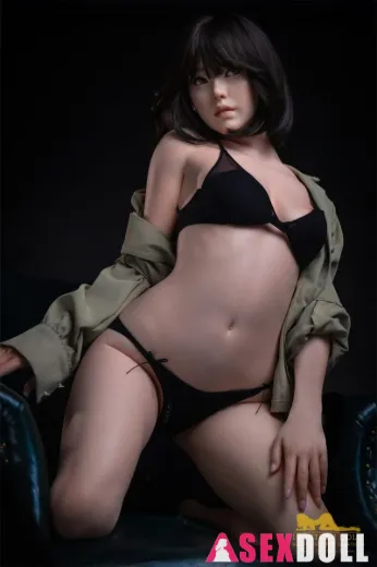 Black Hair Cute 163cm S40 Eileen Realistic Silicone Sex Doll