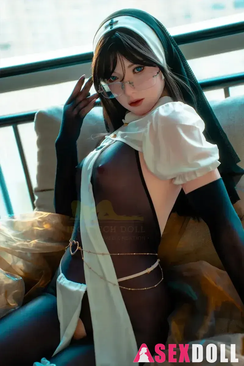 Cosplay Sexy Nun 162cm S37 Yeona Minus Silicone Sex Doll