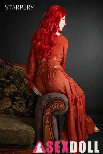 Starpery Eva 171cm D Cup Red Hair silicone porn doll
