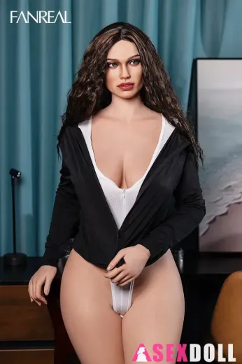 Fanreal Real Skin Wavy Hair Kelly 170cm G Cup Full Body Silicone Sex Doll