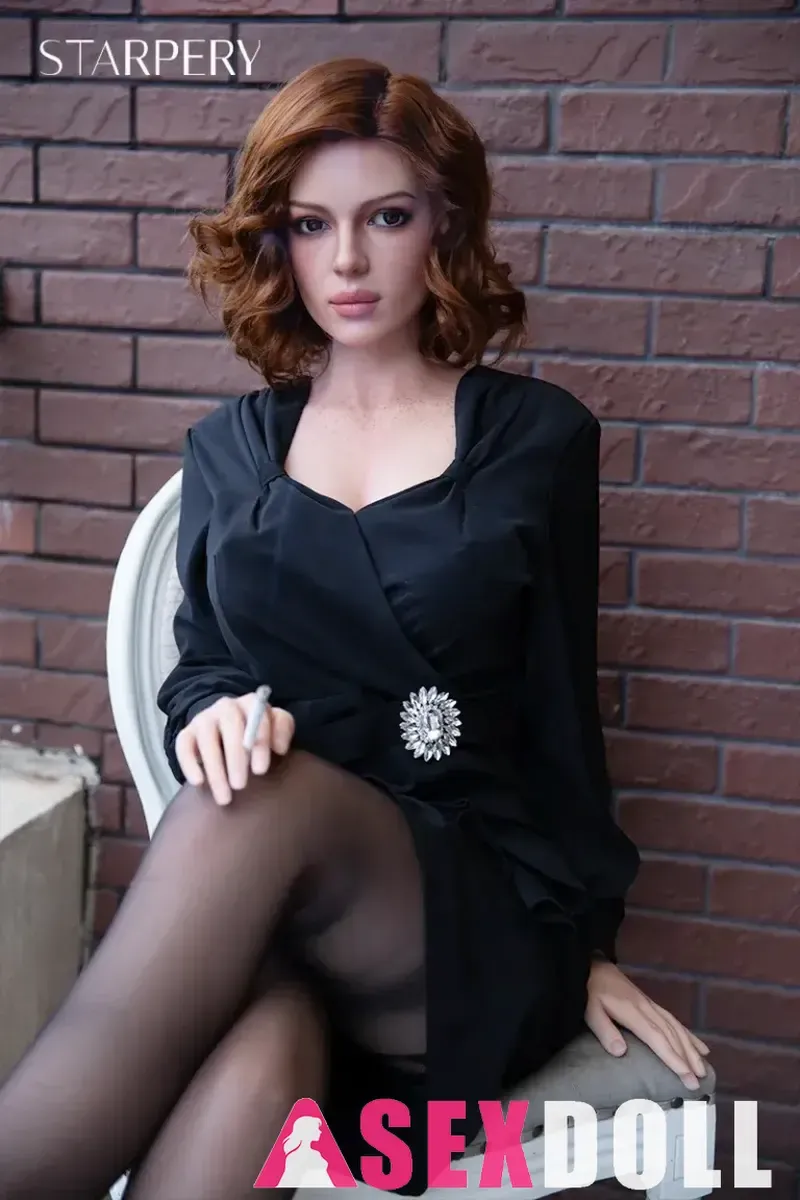 Starpery Wayne 172cm F Cup Reddish Hair Full Body Silicone Sex Doll