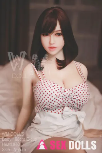 168cm E Cup Pale Asian Ting Head 53 Full Body TPE Sex Doll