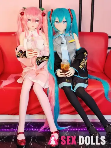 145cm B-cup Hatsune Miku Head 75 realistic looking sex doll
