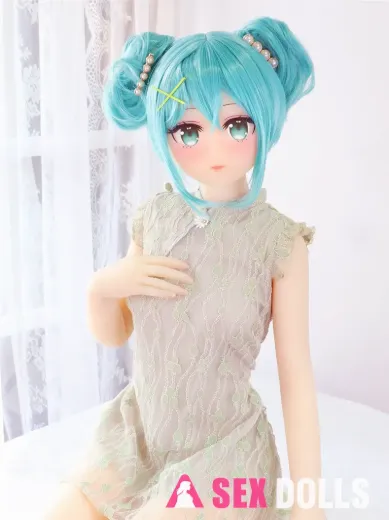 145cm B-cup Hatsune Miku Head 75 good quality sex doll