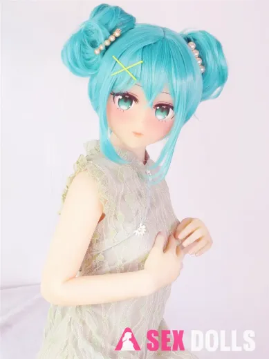 145cm B-cup Hatsune Miku Head 75 life size sex doll